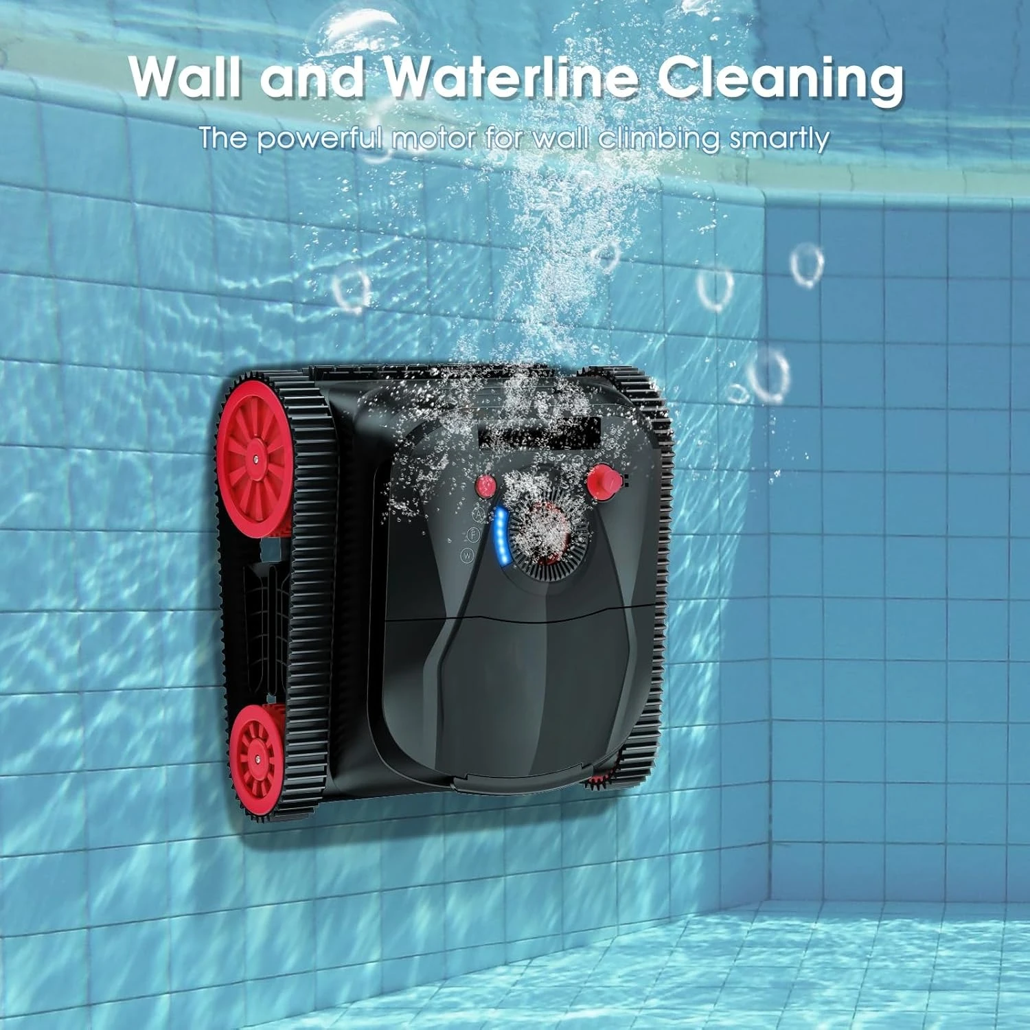 

QP5 Robotic Pool Cleaner, Cordless Pool Vacuum for Inground Pools, Dual-Motor Turbine System, Robotic Pool Vacuum·New Popularity