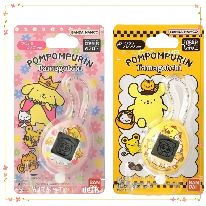 

New Genuine Tamagotchi Electronic Pet Kawaii Cartoon Co-Branded Pompompurn Pink Orange Virtual Pet Interactive Toy Fans Gift