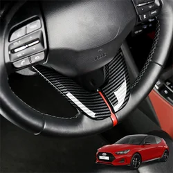 Carbon Fiber ABS Under Steering Wheel Detals Cover For Hyundai Veloster JS 2019-2022 Elantra GT 2018 2020