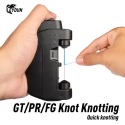 Leydun Hot Electric Knotter 낚시 도구 ASSIST GT PR FG 매듭 기계 낚시 보빈 와인 더 라인 와이어 일본 매듭 도구