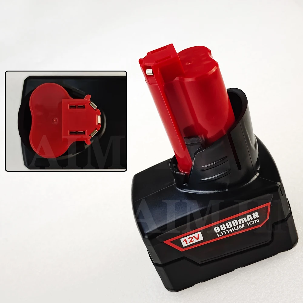 

12V 9.8Ah Replacement Battery For Milwaukee M12 XC 48-11-2401, 48-11-2402, 48-11-2420, 48-11-2411,48-11-2412,M12B2,M12B4