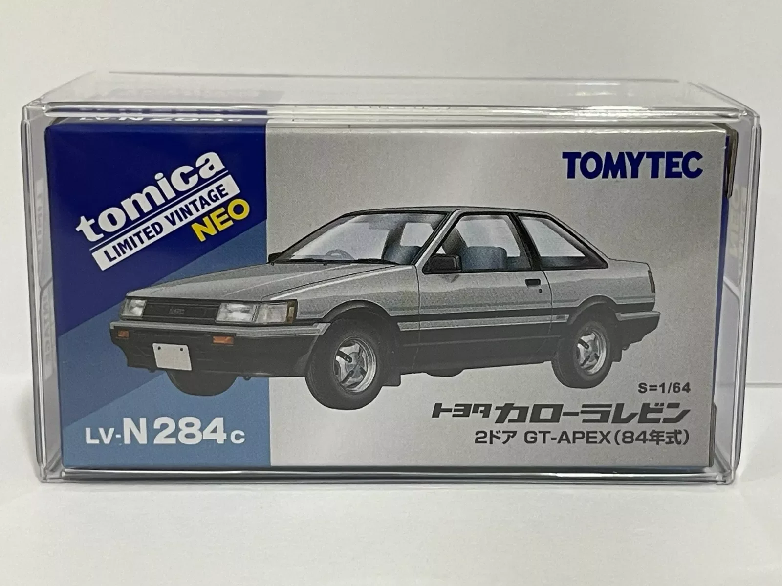 LV-N284c Corolla Levin AE86 2 Door GT 1:64 SCALE BY Tomica Limited Vintage Neo Tomytec  Car Collection Limited Edition Hobby To