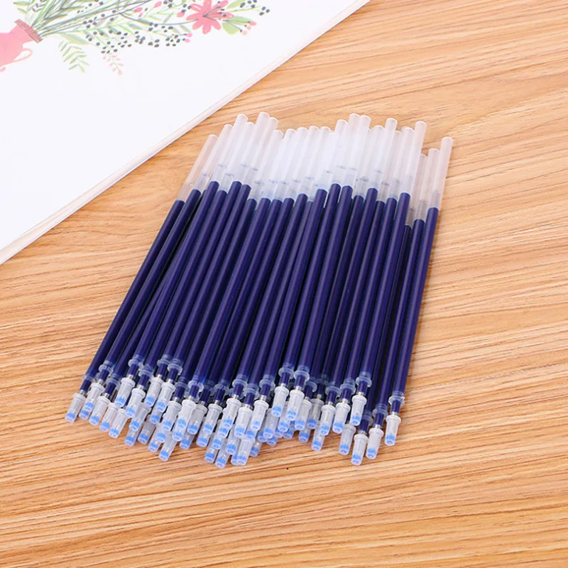 Imagem -02 - Recargas Canetas Gel Conjunto com Agulhas e Tubos Tinta Vermelha e Azul Escrita Suprimentos Escritório e Papelaria Escolar 100 Pcs