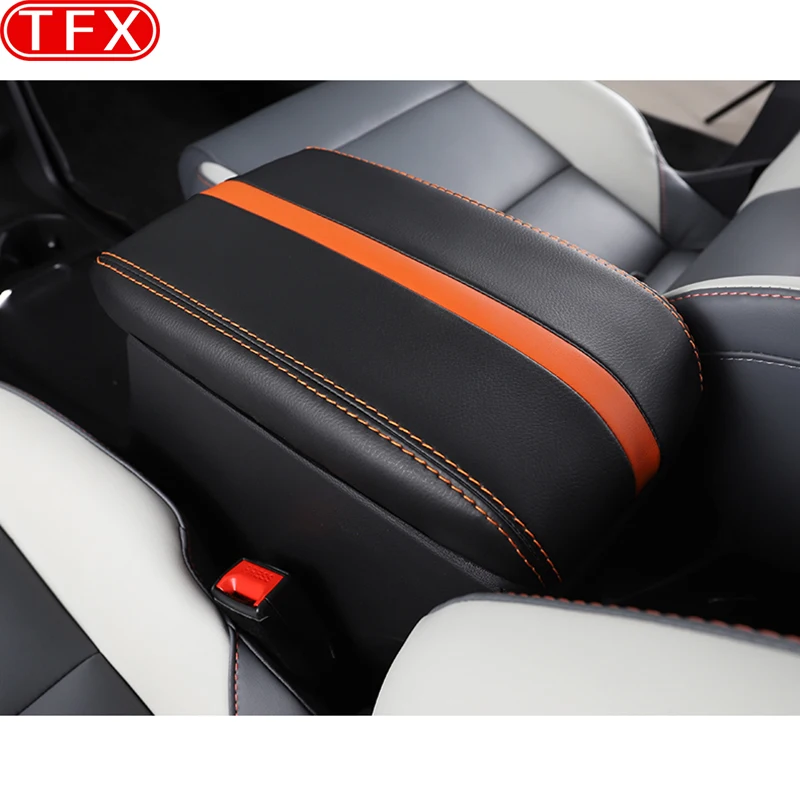 

For MG4 2023 MG MULAN EV Car Styling Interior Armrest Anti-dirty Pad Cover PU Leather Auto Modificaiton Accessories