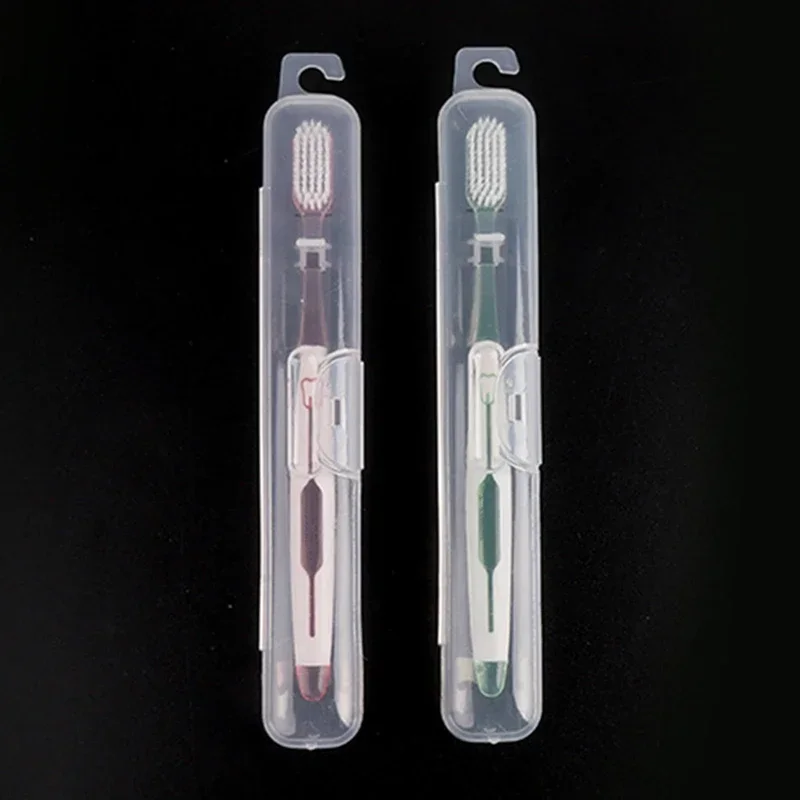 1Pc Travel Portable Toothbrush Holder Transparent Storage Box Case Practical Container Toothbrush Box Organizer Bathroom Tools