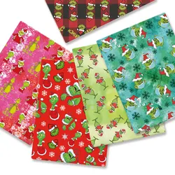 Christmas fabric 140x50CM Cartoon cotton fabric Patchwork Tissue Kid Home Textile Sewing Doll Dress Curtain Polyester