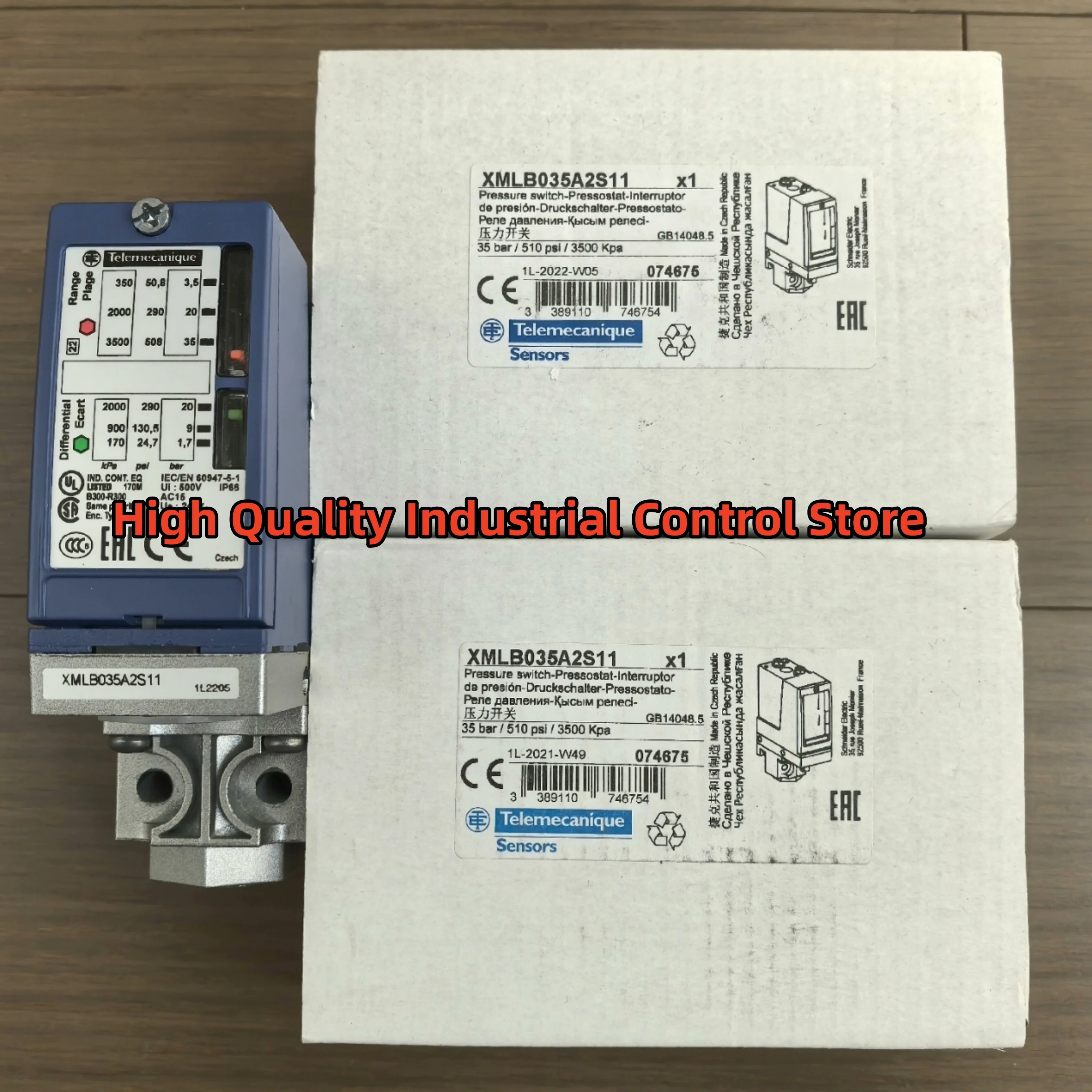 

Реле давления XMLB035A2S11 3,5-35 бар XMLB070D2S11 7-70 бар новый в коробке