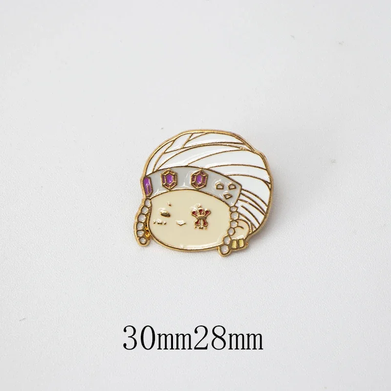 

Anime Demon Slayer Cosplay Game Metal Brooch Accessories Cartoon Pendant Backpack Decoration Send Friend Birthday Xmas Gift