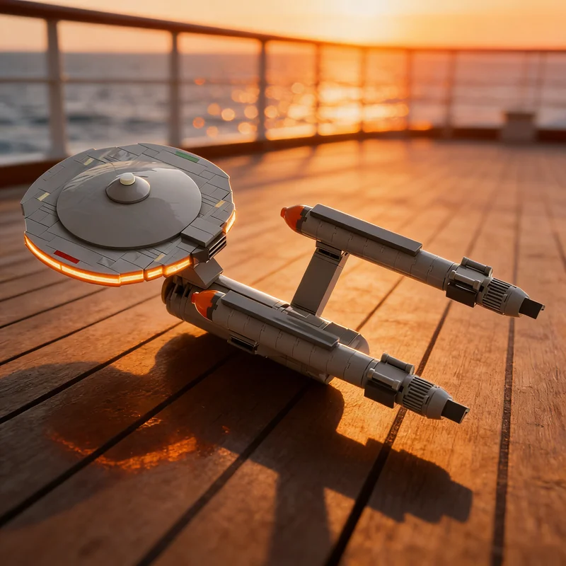 

248pcs MOC USS Enterprise NCC Star Trek The Space Model Building Blocks Construction Christmas Gifts Toy DIY Creative Idea