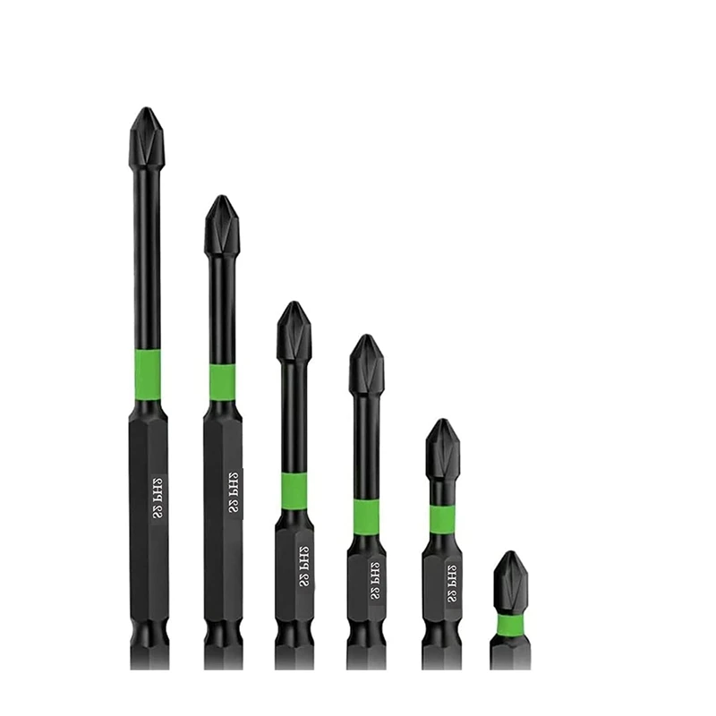 

Magnetic Screwdriver Bit Set PH2 Bits S2 Impact Magnetic Strong Magnetic Anti-Slip Screwdriver Bit Set Parts