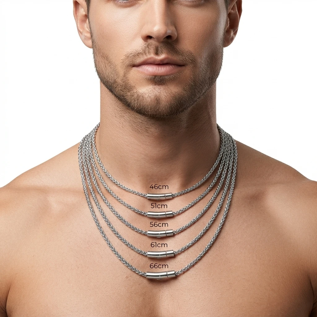 Men's Stainless Steel Hip-Hop 3mm Curb Chain Necklace, Basic Punk Style，Gothic Style Y2K Fashion Jewelry