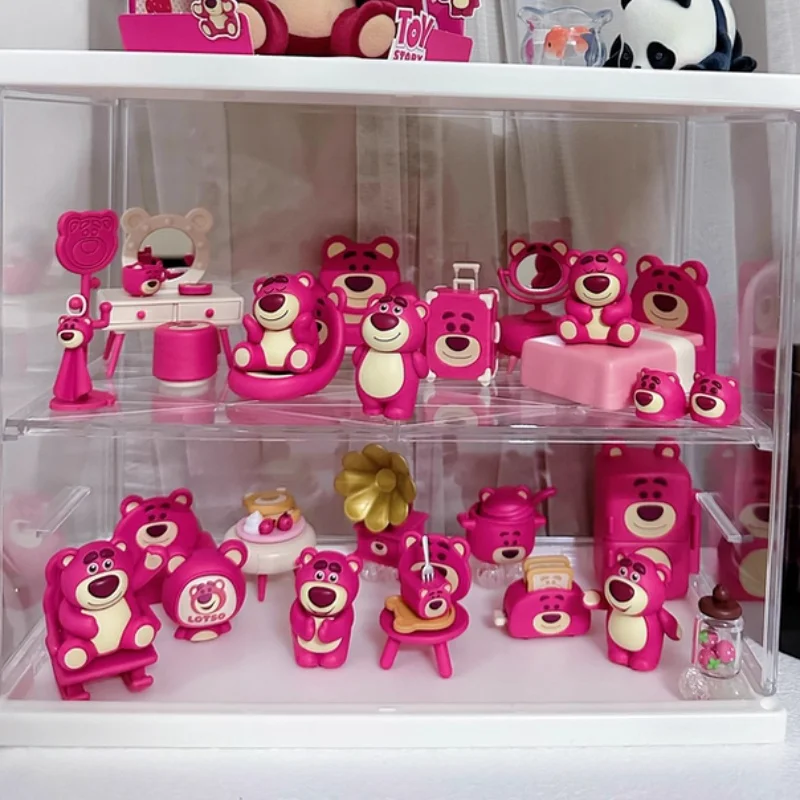 52TOYS Blind Box Disney Lotso's Room Series Anime Toys Blind Boxes Mystery Box Bear Model Ornament Girl Kids Toys Birthday Gift