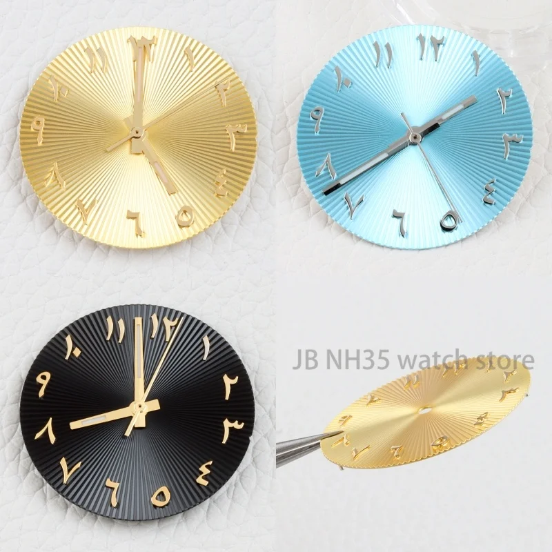 

Циферблат NH35 28,5 мм со светящимися стрелками для корпуса часов Datejust, модификация для механизмов NH35/NH36, мужской циферблат, синий, розовый, инструменты для ремонта.