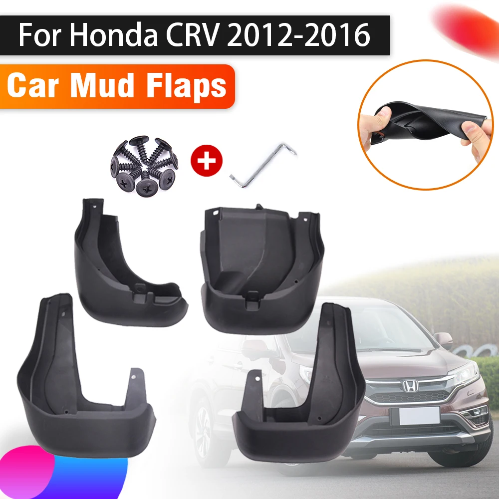 

4PCS Car Mud Flaps For Honda CRV CR-V CR V Mudguards 2012~2016 2014 Auto Mudflap Splash Guard Front Rear Fenders Car Accessories