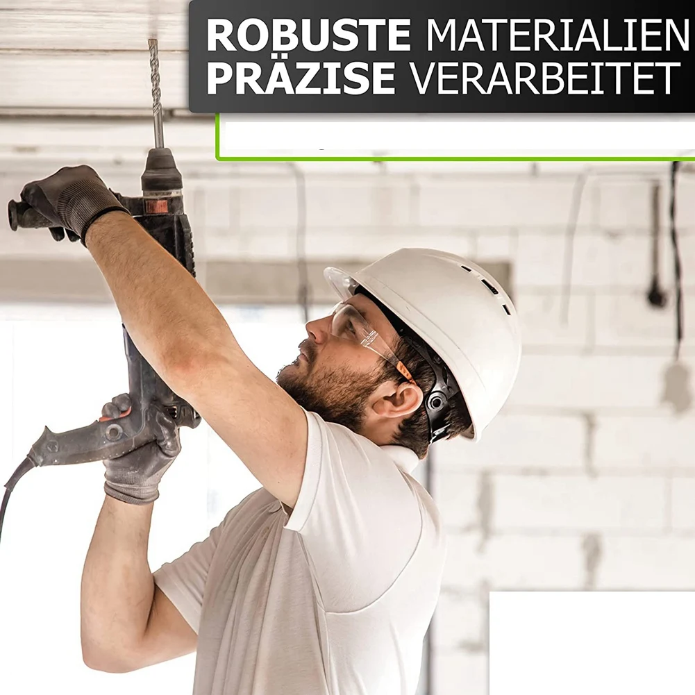 

ABHI-Drill Bit Set With 4X Cutting Edge Drill Bit Set Drill Set Concrete Diameter 5-12X160 Mm Drill Bit Set