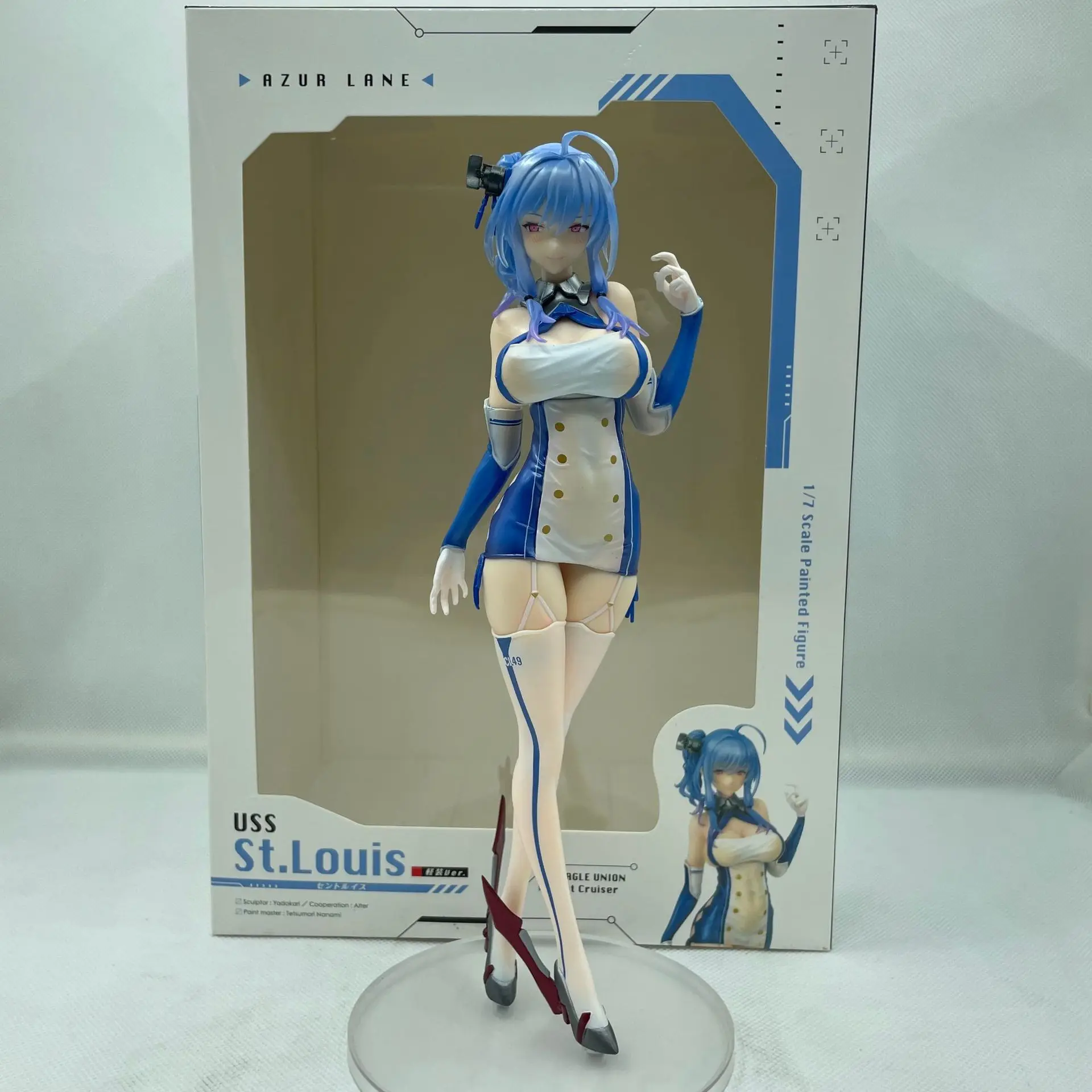 25CM Azur Lane Anime Figure USS St. Louis Light Equipment Ver Action Figure Sexy Girl Figure Collection Model Doll Toys