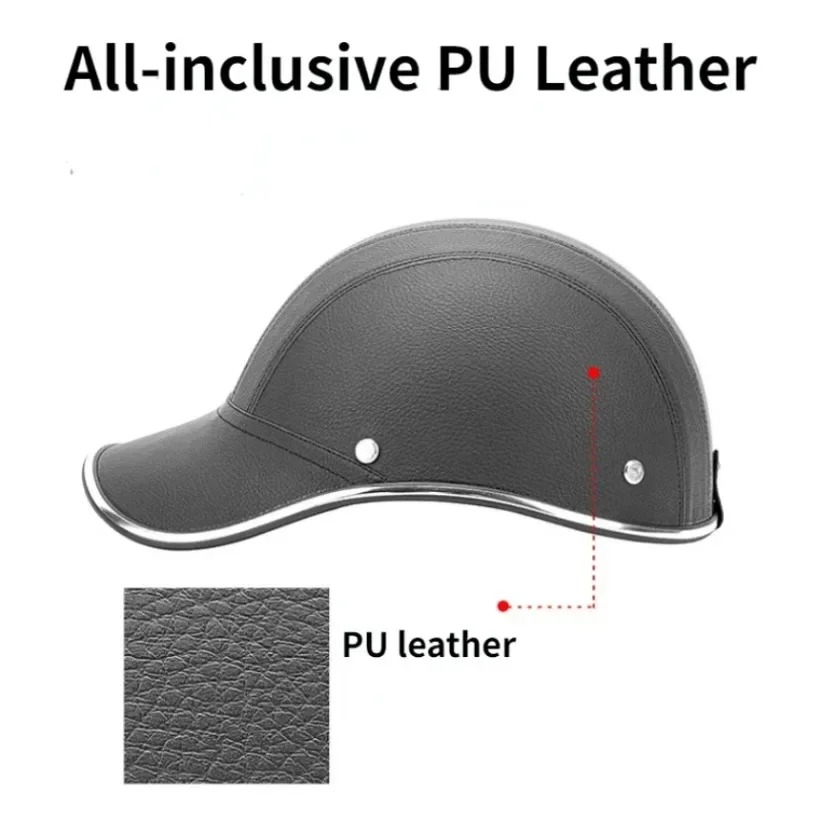 2022 New Motorcycle Half Helmet Baseball Cap Half Face Helmet Anti-UV Safety Hard Hat Helmet Motorcycle for Mens 1PC