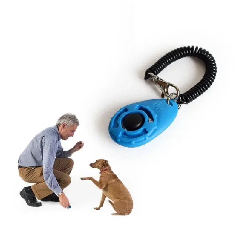 1Pcs Training Clicker Various Style Pet Cat Dog Click Trainer Aid Adjustable WristStrap Sound Key Chain Dog Repeller Pet Product