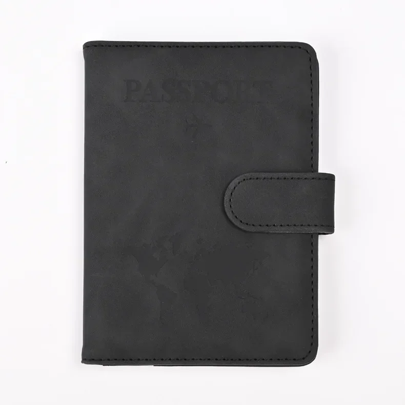 Reispaspoort Cover Holder Case PU Leer Heren Dames Ticket Portemonnee Beschermend met Creditcardhouder Protector Cover Case - afbeelding 1