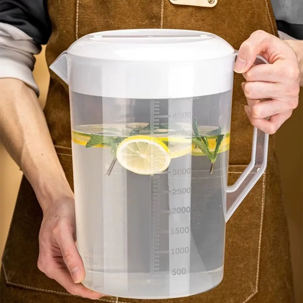 Plastic Container Transparent Water Bottle Graduated Plastic Cold Water Bottle Large Capacity Water Pitcher Jug Cold Water