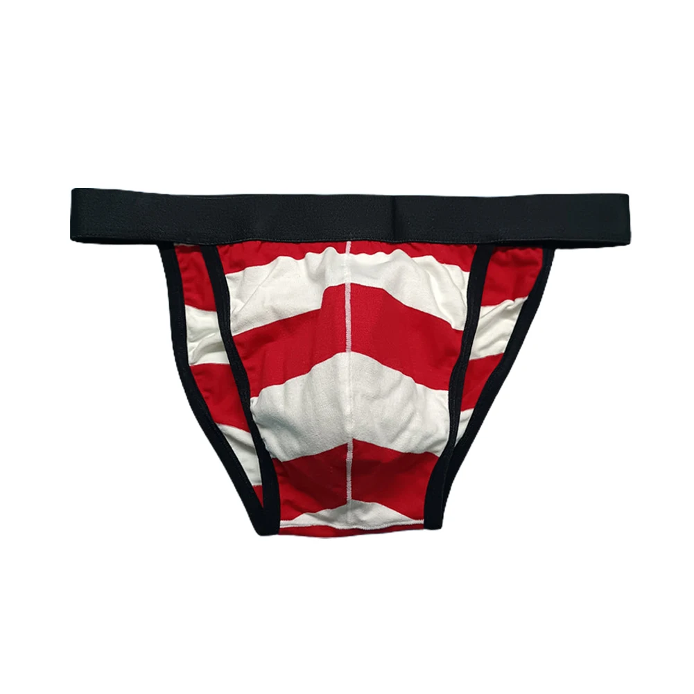 

Men's Breathable Cotton Comfy Soft Thongs Panties Printed High Slit G-strings Underpants Underwear Youth Briefs Bikini Swimwear