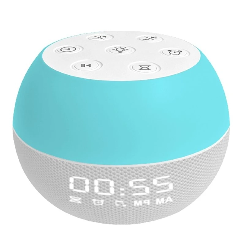 IDUD White Noise Sleep Device Bluetooth Speaker 20 Soothing Sound Effects Ambient Light Built-In Sunrise Alarm Clock