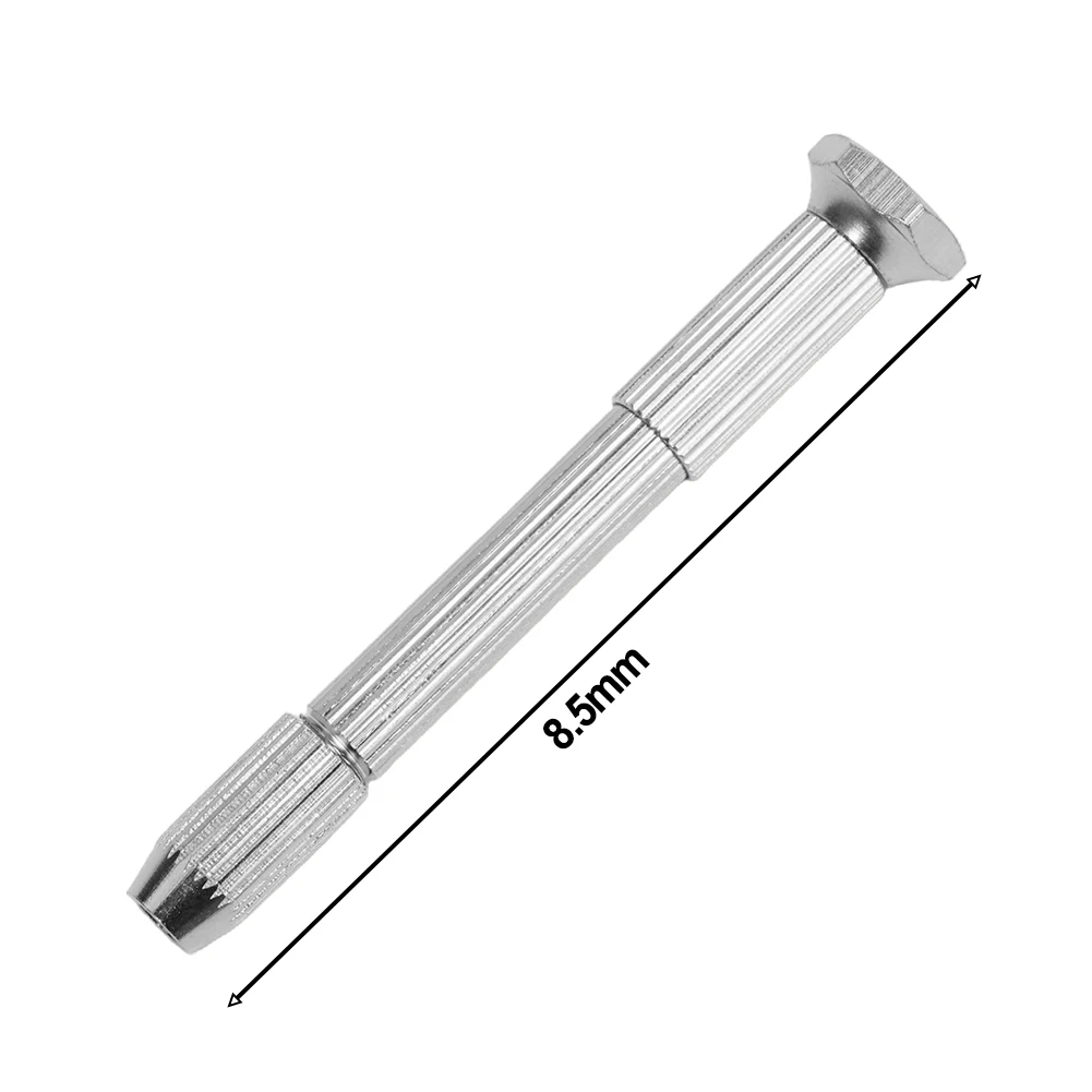 10Pcs 0.8mm-3.0mm Mini Micro Aluminum Hand Drill With Keyless Chuck HSS Drill Bits Woodworking Drilling Rotary Tools