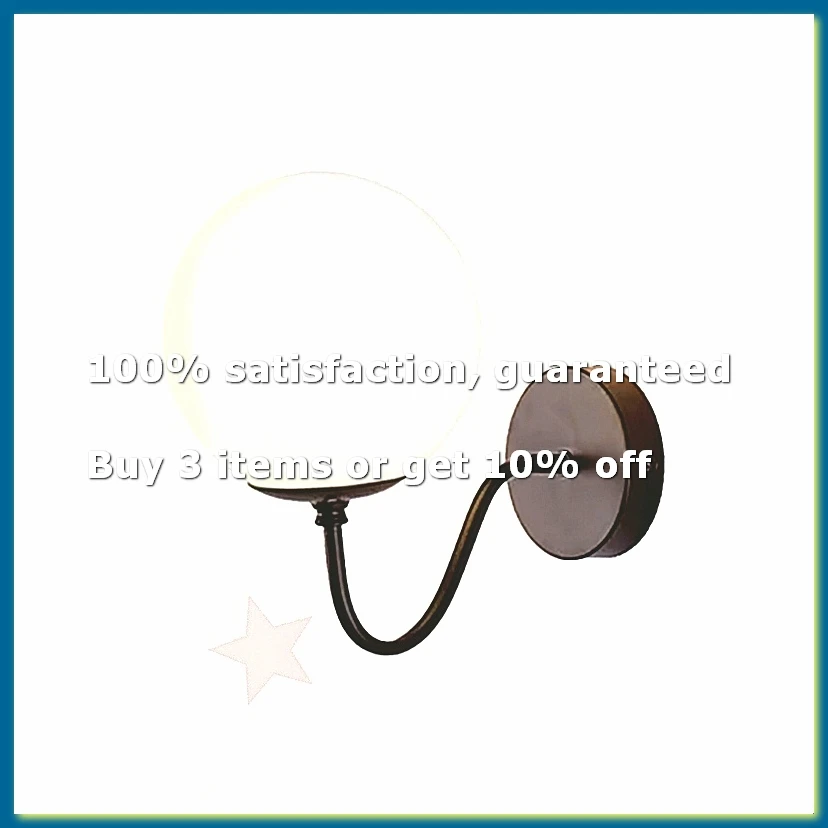Modern Bedroom Wall Sconce Fixture Milk White Globe Glass Wall Lamp for Bathroom Kitchen LivingRoom Vanity Hallway-ABPX