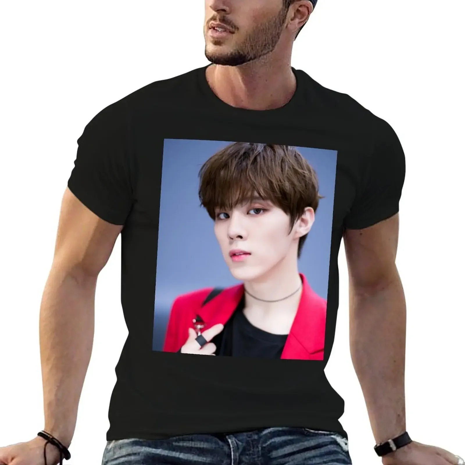 

Kim Wooseok T-Shirt blue archive graphic t shirts anime stuff graphic shirts mens big and tall t shirts