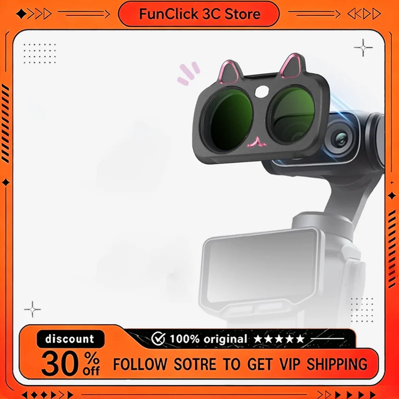 NEEWER Cat Ear Lens Filter For Insta360 Luna Ultra Magnetic UV HD Optical Coating Portrait Softening Anti Glare Accessories