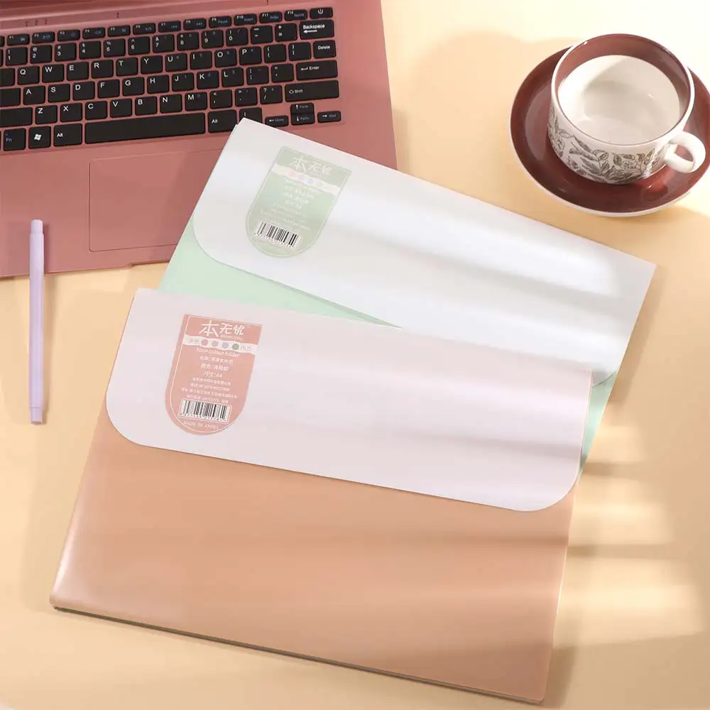 

5 Layers A4 File Folder Storage Bag Large Capacity Thickened Portable Documents Bag Protective Waterproof Plastic File Organizer