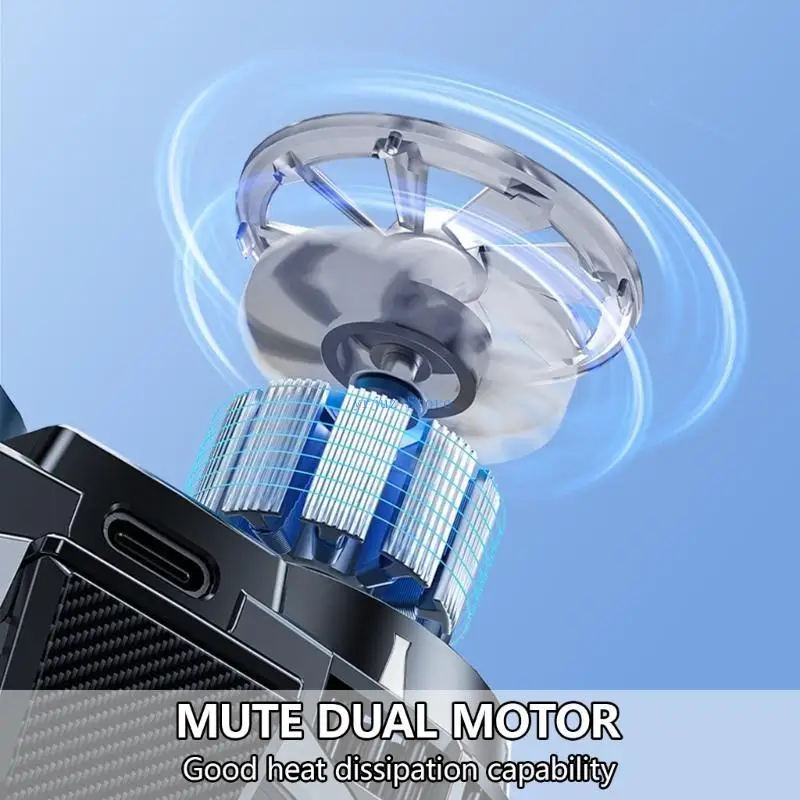 

583D Clip Semiconductor Phone Coolers Double Cooling Fan Radiator Rapid Heat Sink