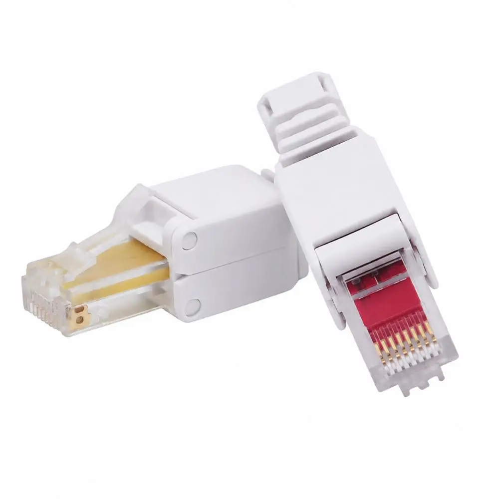 1Pcs CAT6 Cat5e RJ45 Connector Plug Tool Free Reusable Ethernet Plug 8P8C Crystal Head Network Cable Head