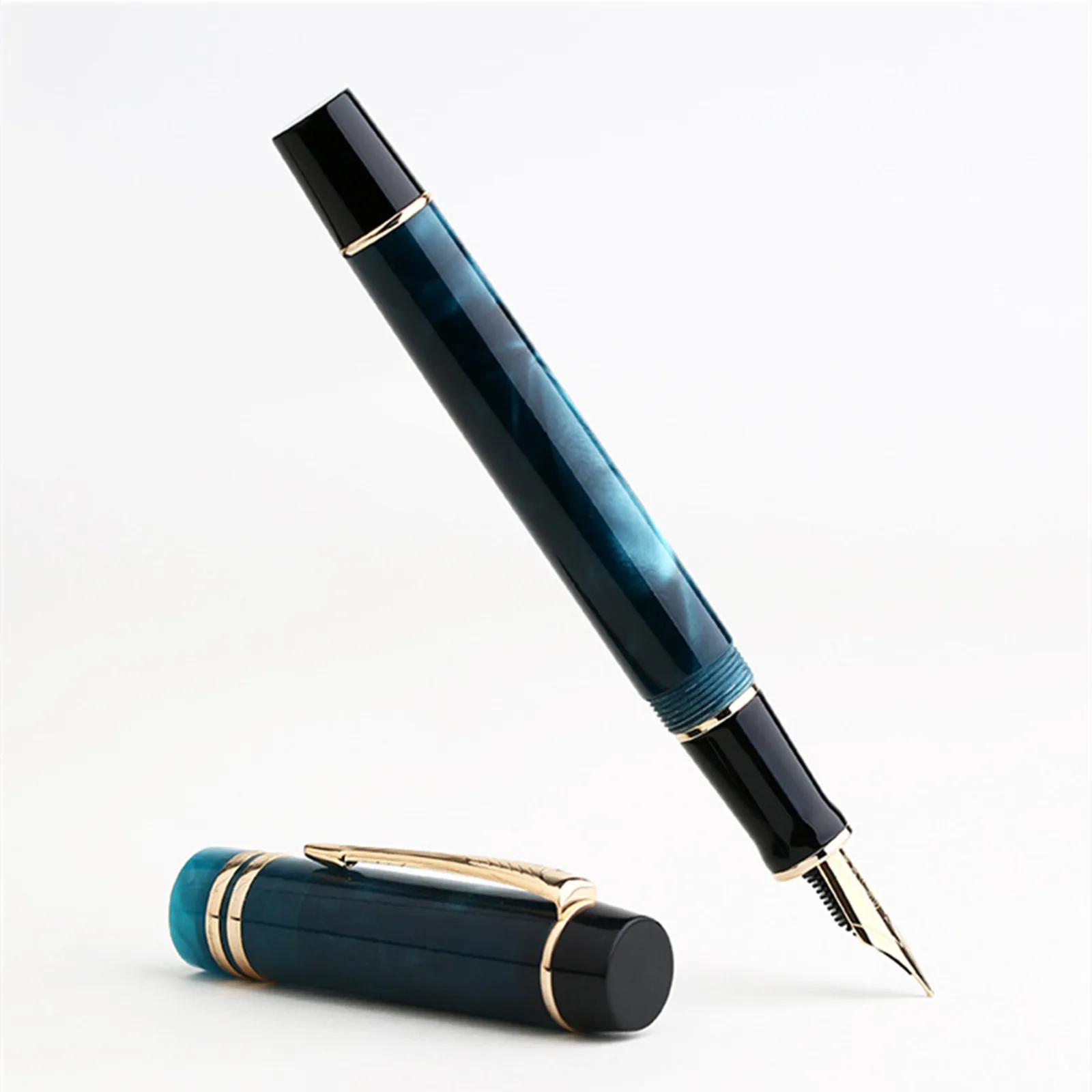 Majohn-Stylo plume en celluloïd M600S, plume F avec convertisseur, mode de qualité, bureau, cadeau d'écriture d'affaires, fourniture de bureau