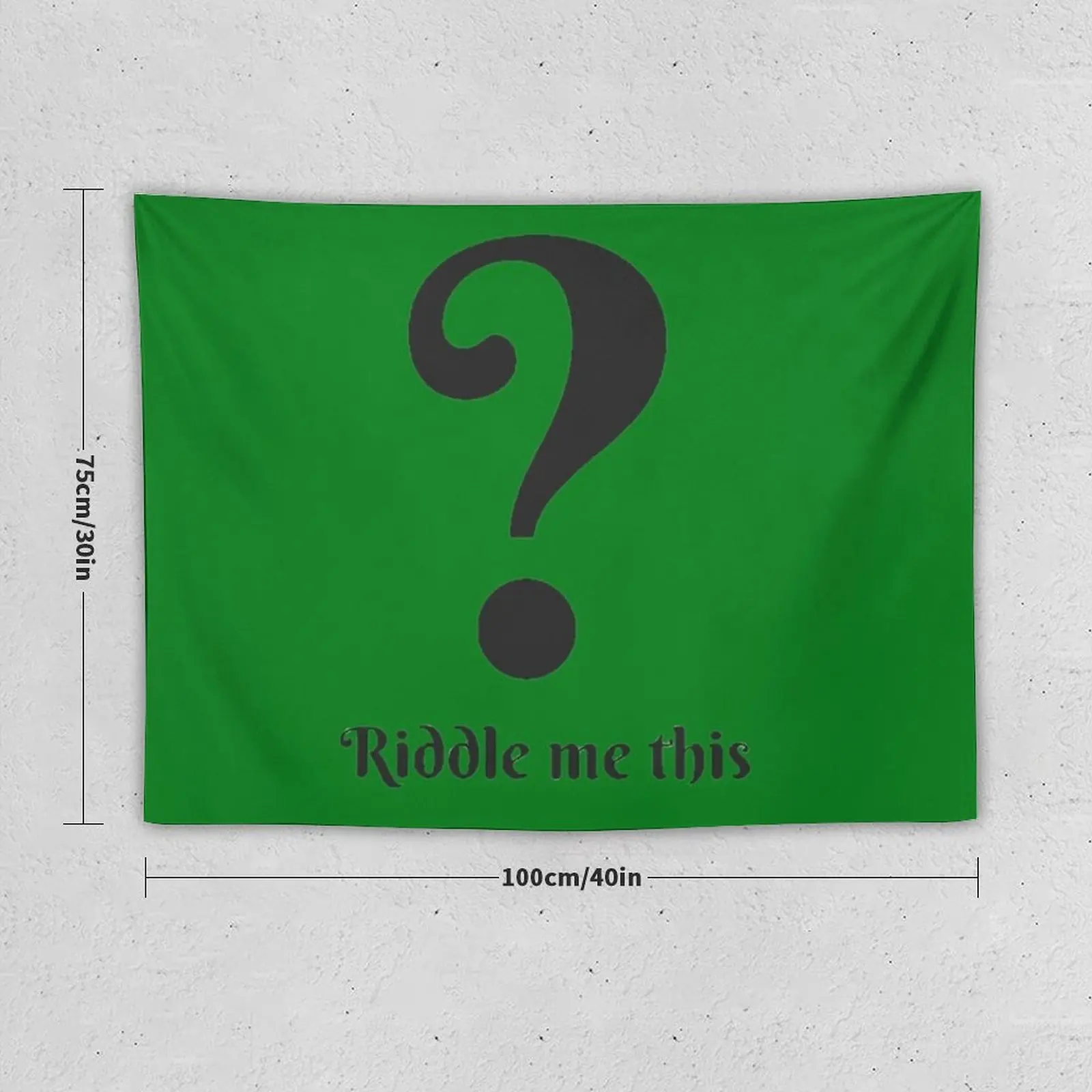 Riddle Me this Tapestry Art Mural Decor For Bedroom Tapestry