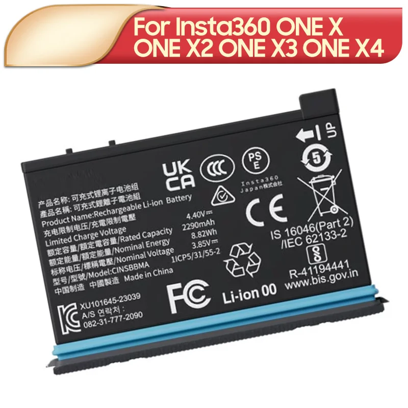 NEW Replacement Battery CINOSBT/B CINAQBT/A For Insta360 ONE X Insta360 ONE X2 Insta360 ONE X3 Pocket Camera Battery