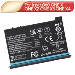 Batería de repuesto Original CINOSBT/B CINAQBT/A para Insta360 ONE X Insta360 ONE X2 Insta360 ONE X3 batería de cámara de bolsillo