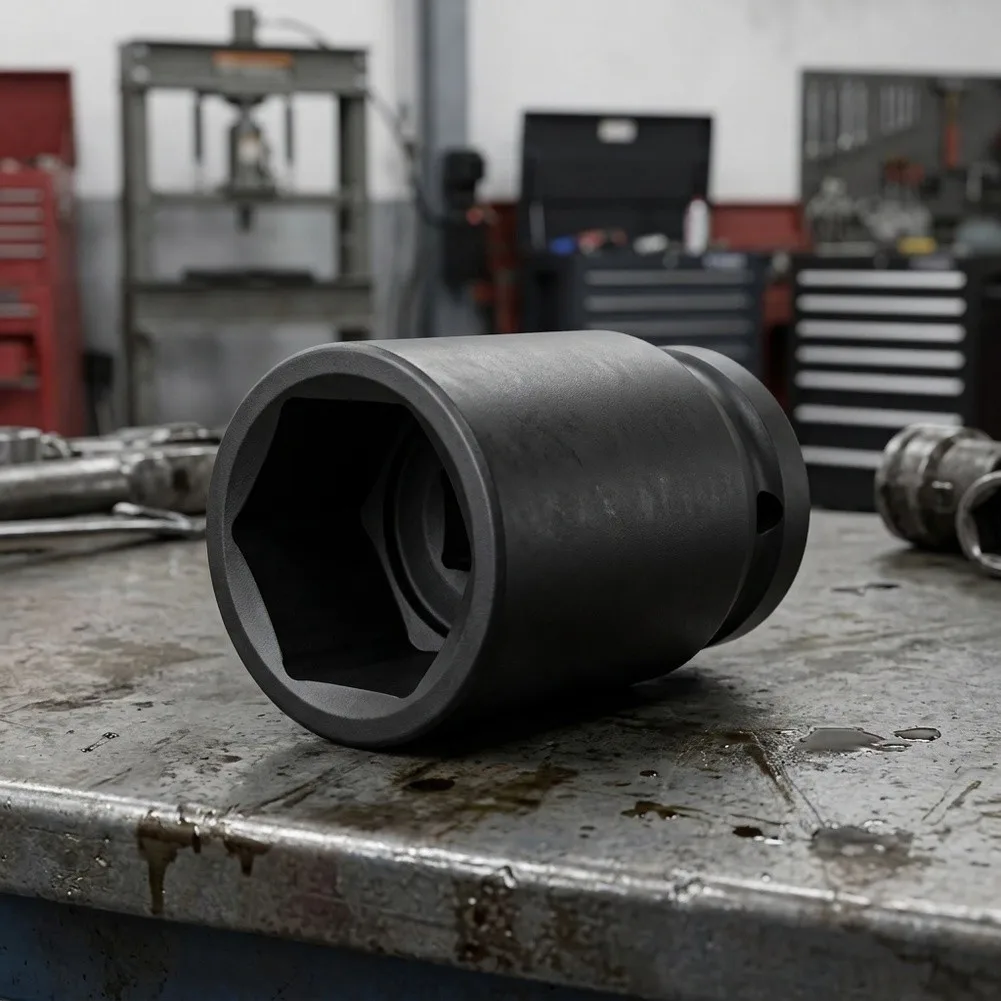 38 mm Hex Socket 1 Inch Drive for Pneumatic For Impact Wrenches for Tire Mounting Demounting and Bolt Loosening Tasks