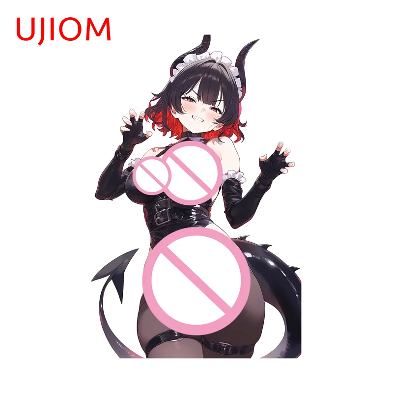 UJIOM Zenless Zone Zero Ellen Joe Devil Horns Wall Sticker Eye Catching Occlusion Scratch PVC Decal Suitable For Smooth Surface