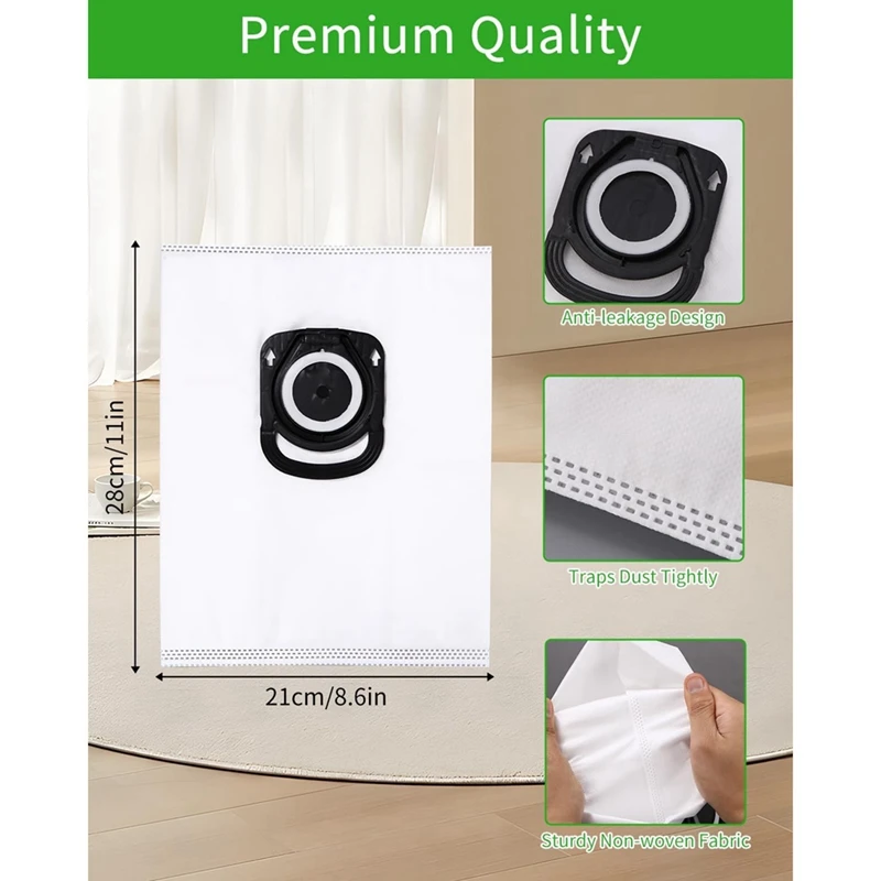 สำหรับ Rowenta ZR200520 ZR200540 ZR200720เครื่องดูดฝุ่นถุงเก็บฝุ่นอุปกรณ์อะไหล่