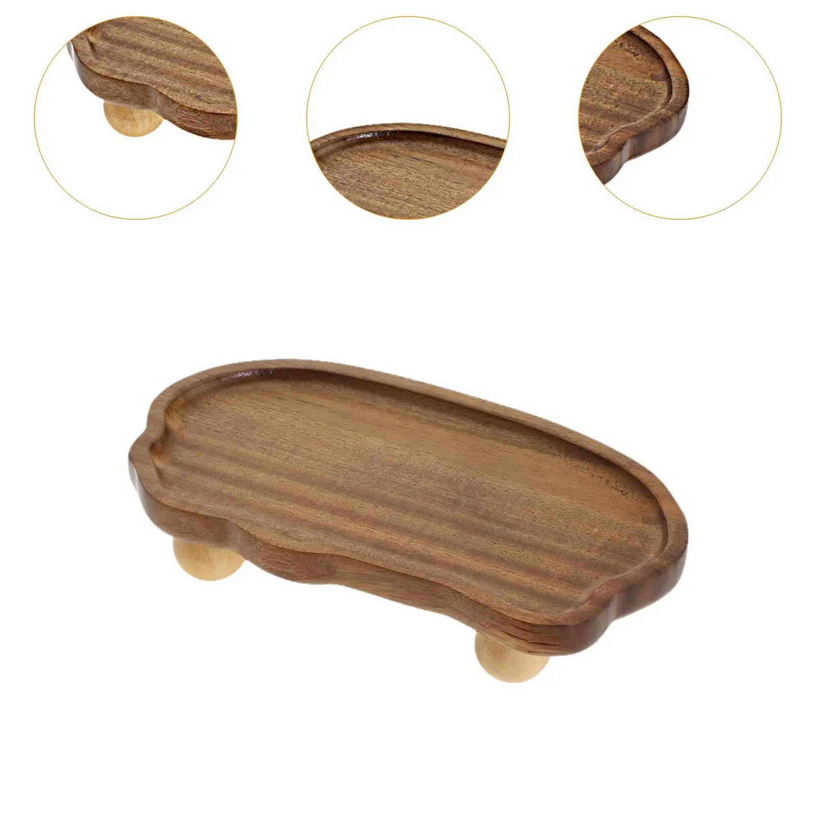 طبق حلية خشبي موفر للمساحة للحمام في خزانة المزرعة