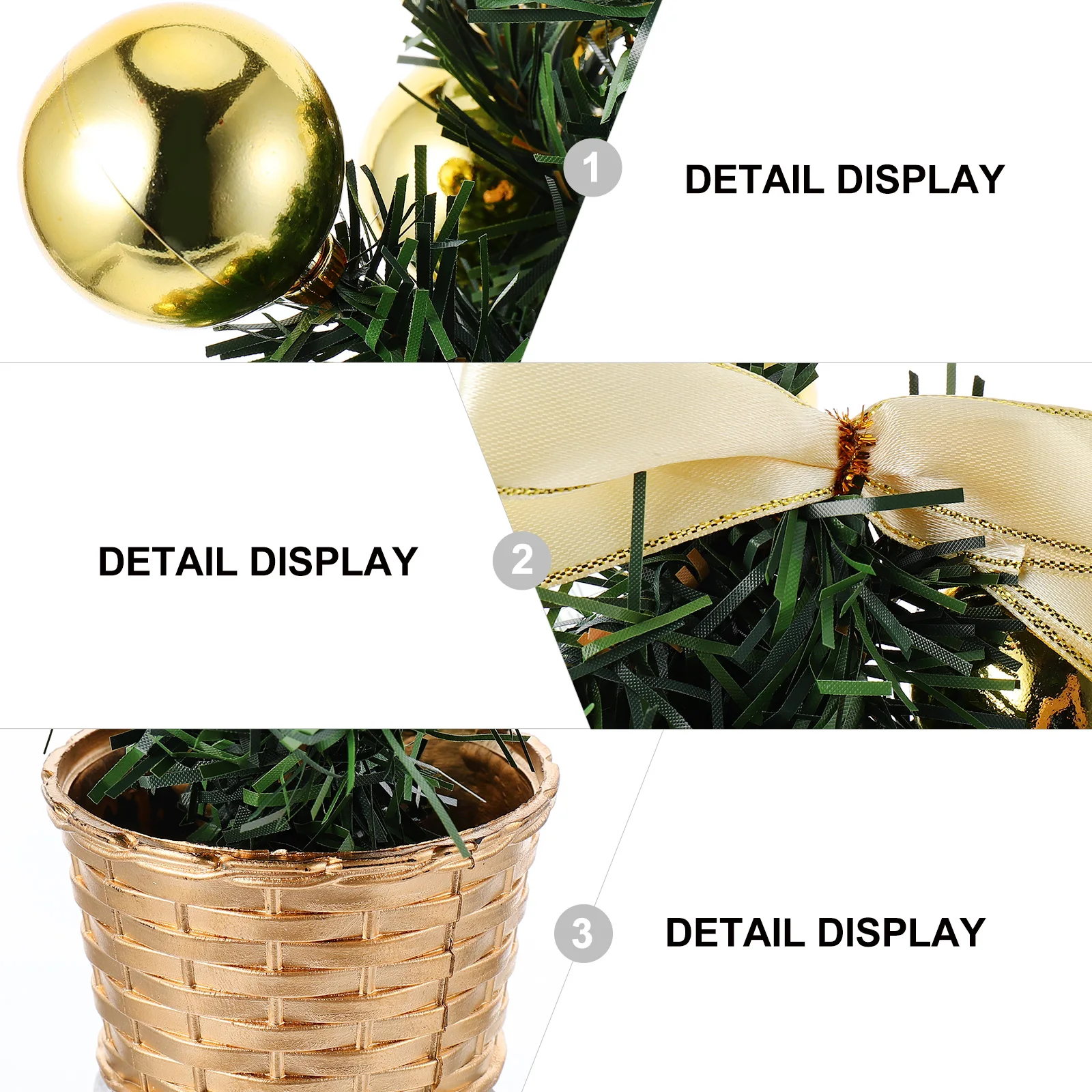 

1pc Lifelike Mini Christmas Tree Adornment Holiday Decoration Xmas Decor Festive Desktop Ornament Tree Party Supplies