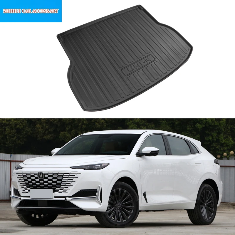 

For Changan UNI-K UNIK 2021-2024 Car Styling Rear Trunk Liner Cargo Boot TPO Trunk Mat Floor Tray Mud Kick Carpet Accessories