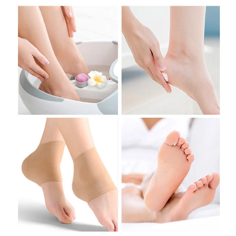 Heel Protector Sock for Women Foot Skin Care Gel Pads Moisturing Anti-wear Inserts Sleeve Plantar Fasciitis Pain Relief Cushions