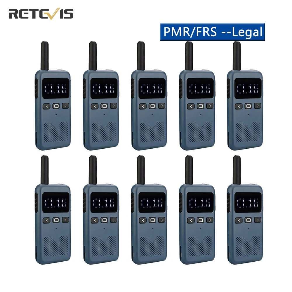 

10 pcs Walkie Talkie Mini Retevis USB Type C Phone RB619 PMR 446 Radio Walkie-Talkies Two-way Radio Portable radio PTT Hotel