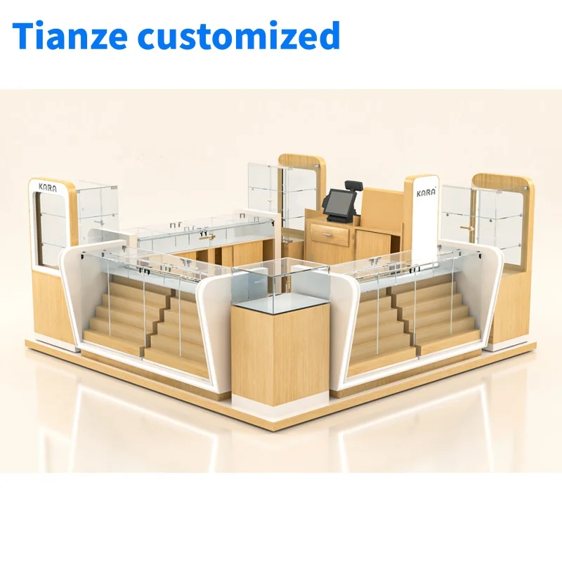 （customized）Practical Phone Kiosk Cellphone Accessories Display Showcase Mobile Phone Repair Shop Furniture Design