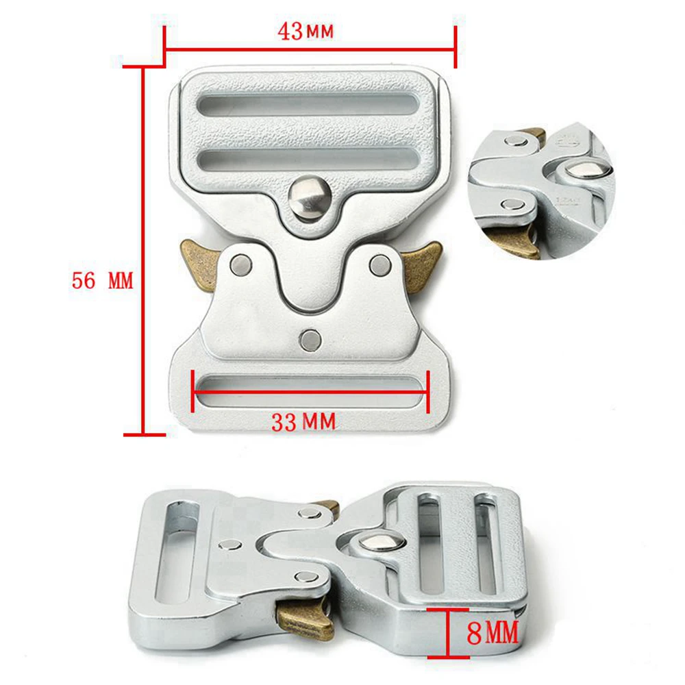 3,2cm Taktischer Gürtel für Männer Militärqualität Nylon Schnellverschluss Robuster Outdoor-Wandergürtel mit Legierungsschnalle – Detail 5