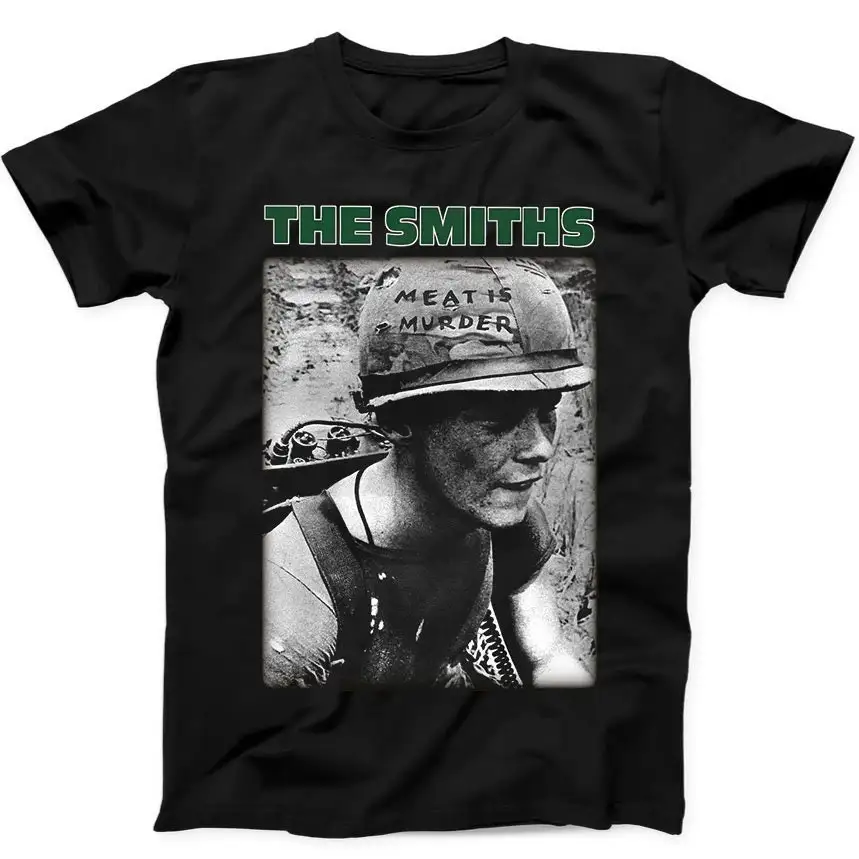 The Smiths Meat Is Murder Punk Rock Retro Music T Shirt Black 18