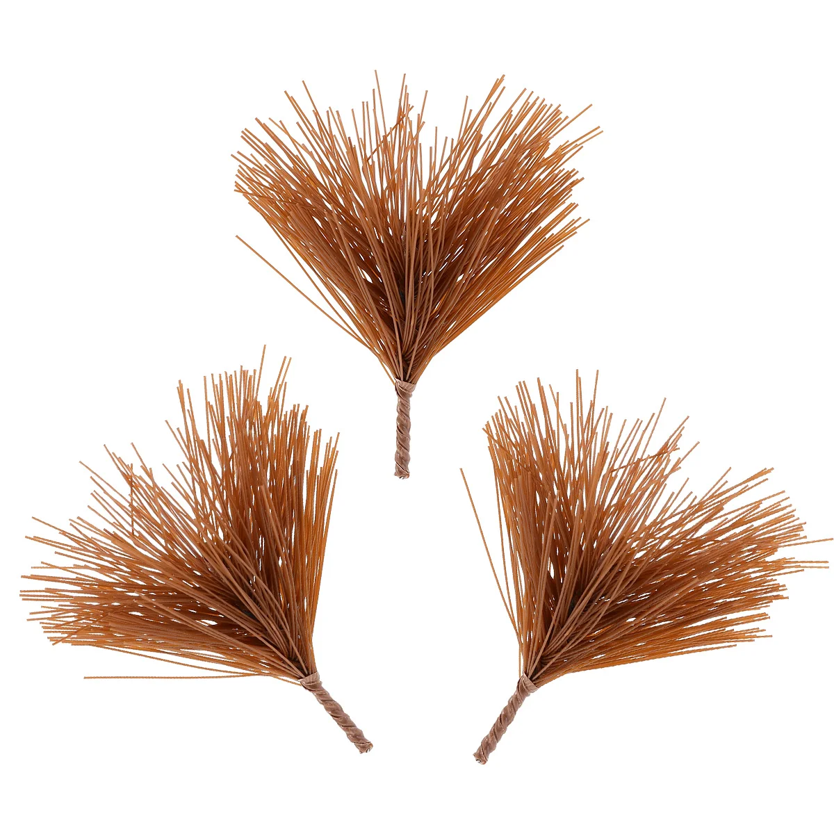 30 قطعة من فروع الصنوبر الواقعية لإبر الصنوبر الاصطناعي لعيد الميلاد خفيفة الوزن من البلاستيك ومحاكاة ملونة وديكور متعدد الاستخدامات