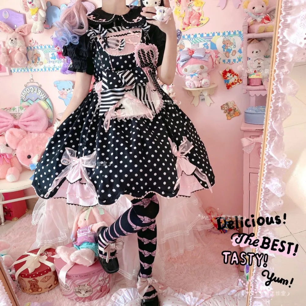 

NONSAR Japanese Kawaii Lolita Blouse Women Elegant Bow Lace Ruffles Doll Collar Shirts Tops Girly Casual Gothic Y2k Clothes